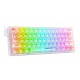 REDRAGON FIZZ K617CT-RGB 60% WIRED MECHANICAL KEYBOARD ( White )
