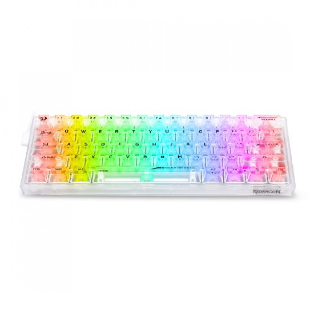REDRAGON FIZZ K617CT-RGB 60% WIRED MECHANICAL KEYBOARD ( White )
