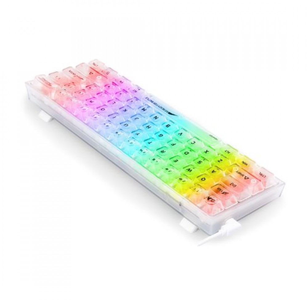 REDRAGON FIZZ K617CT-RGB 60% WIRED MECHANICAL KEYBOARD ( White )