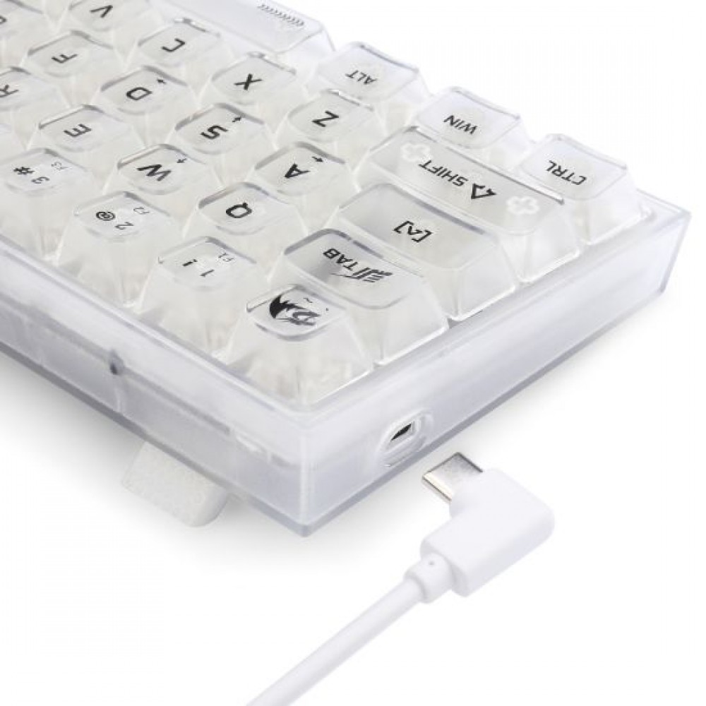 REDRAGON FIZZ K617CT-RGB 60% WIRED MECHANICAL KEYBOARD ( White )