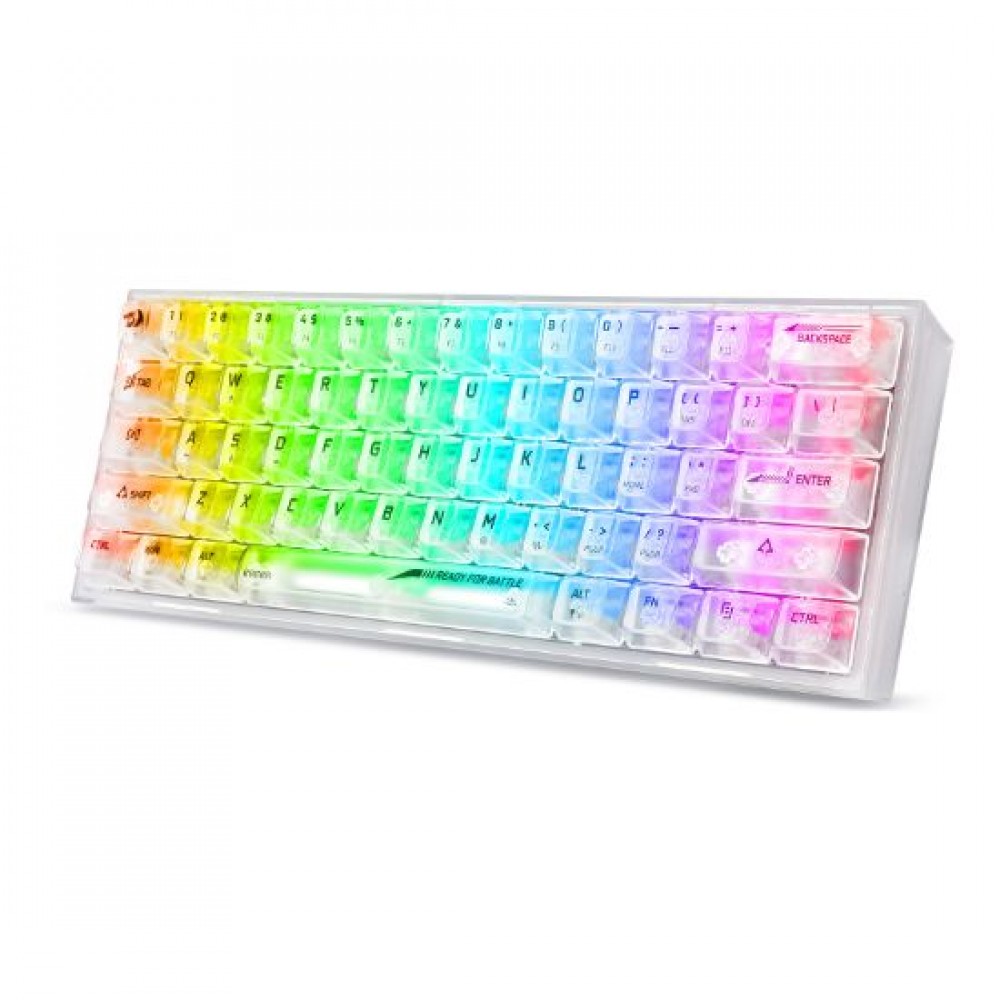 REDRAGON FIZZ K617CT-RGB 60% WIRED MECHANICAL KEYBOARD ( White )