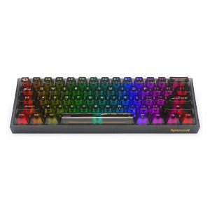 REDRAGON FIZZ K617CTB-RGB 60% WIRED MECHANICAL KEYBOARD ( Black )