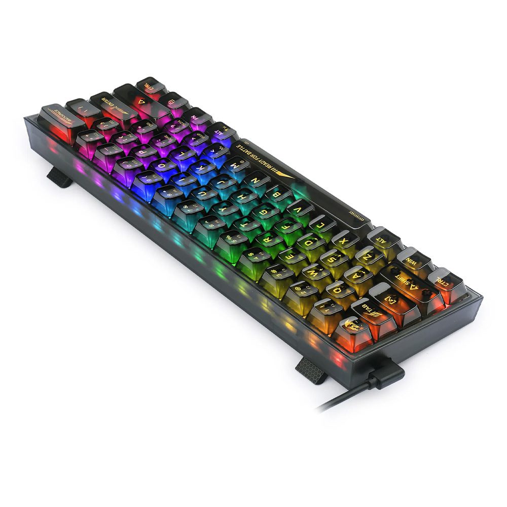 REDRAGON FIZZ K617CTB-RGB 60% WIRED MECHANICAL KEYBOARD ( Black )
