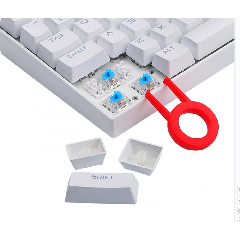 REDRAGON K552 Kumara RGB Mechanical Gaming Keyboard White (Blue Switch )