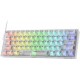 REDRAGON FIZZ K617CT-RGB 60% WIRED MECHANICAL KEYBOARD ( White )