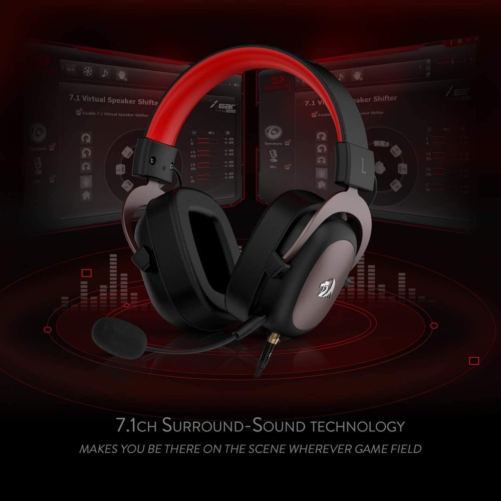 REDRAGON H510-FB Zeus Gaming Headset - 7.1 Surround Sound