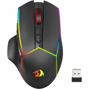 Redragon M814 AXE PRO RGB Tri-Mode 2.4G/USB-C/Bluetooth Gaming Mouse