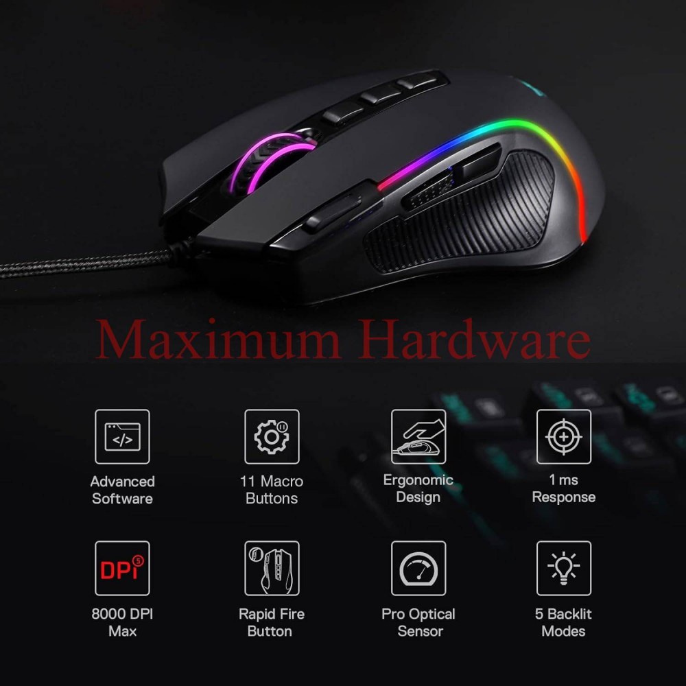 Redragon M612 Predator RGB Gaming Mouse