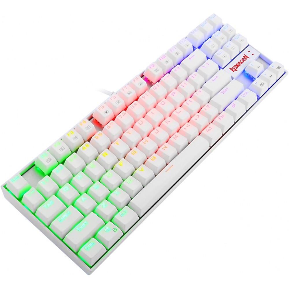 REDRAGON K552 Kumara RGB Mechanical Gaming Keyboard White (Blue Switch )