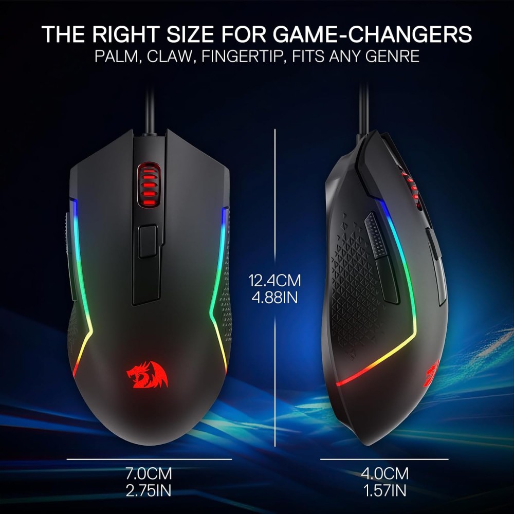 Redragon M616 TRIDENT RGB Gaming Mouse