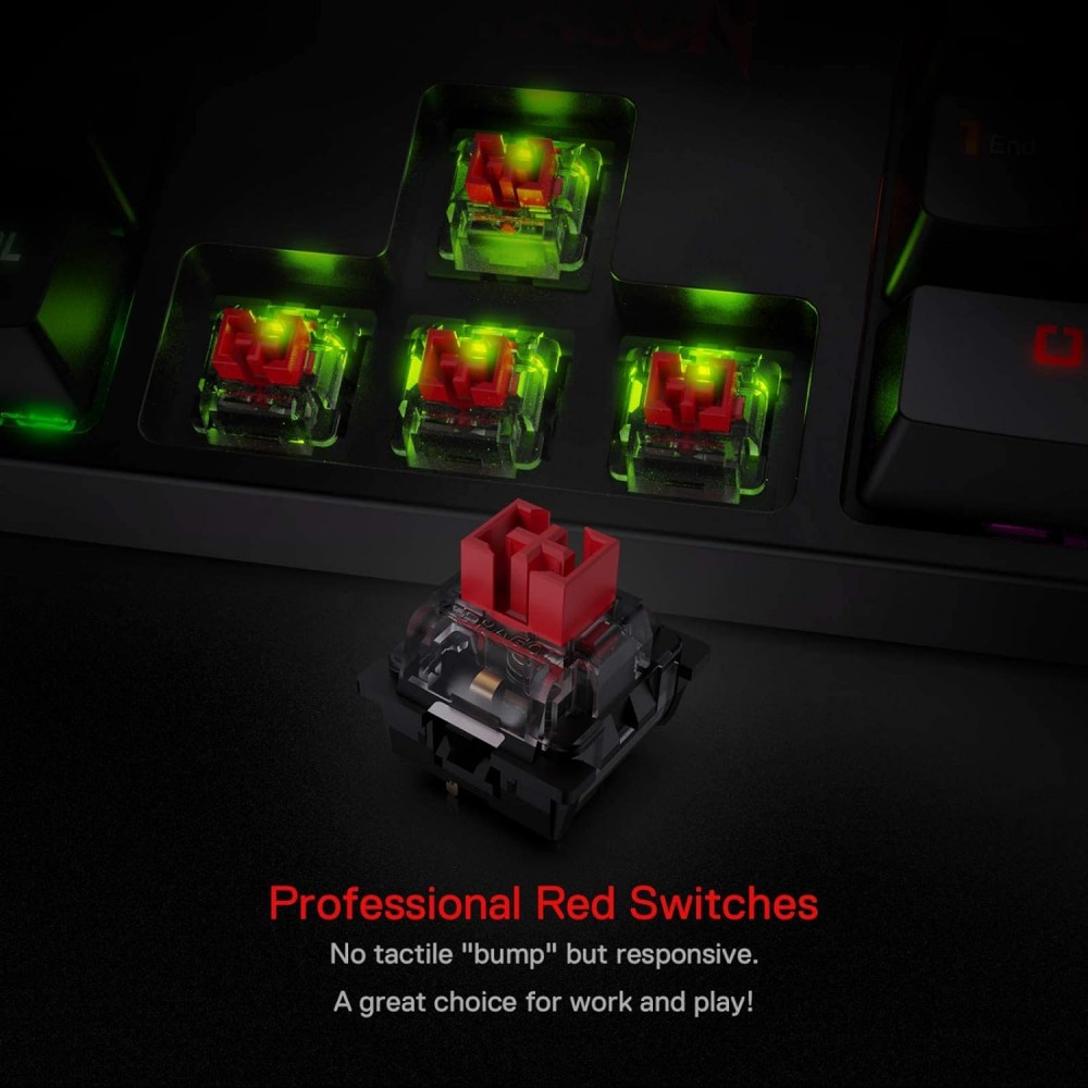 Redragon K582 SURARA RGB Mechanical Gaming Keyboard ( RED SWITCH )