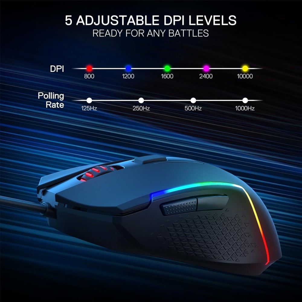 Redragon M616 TRIDENT RGB Gaming Mouse