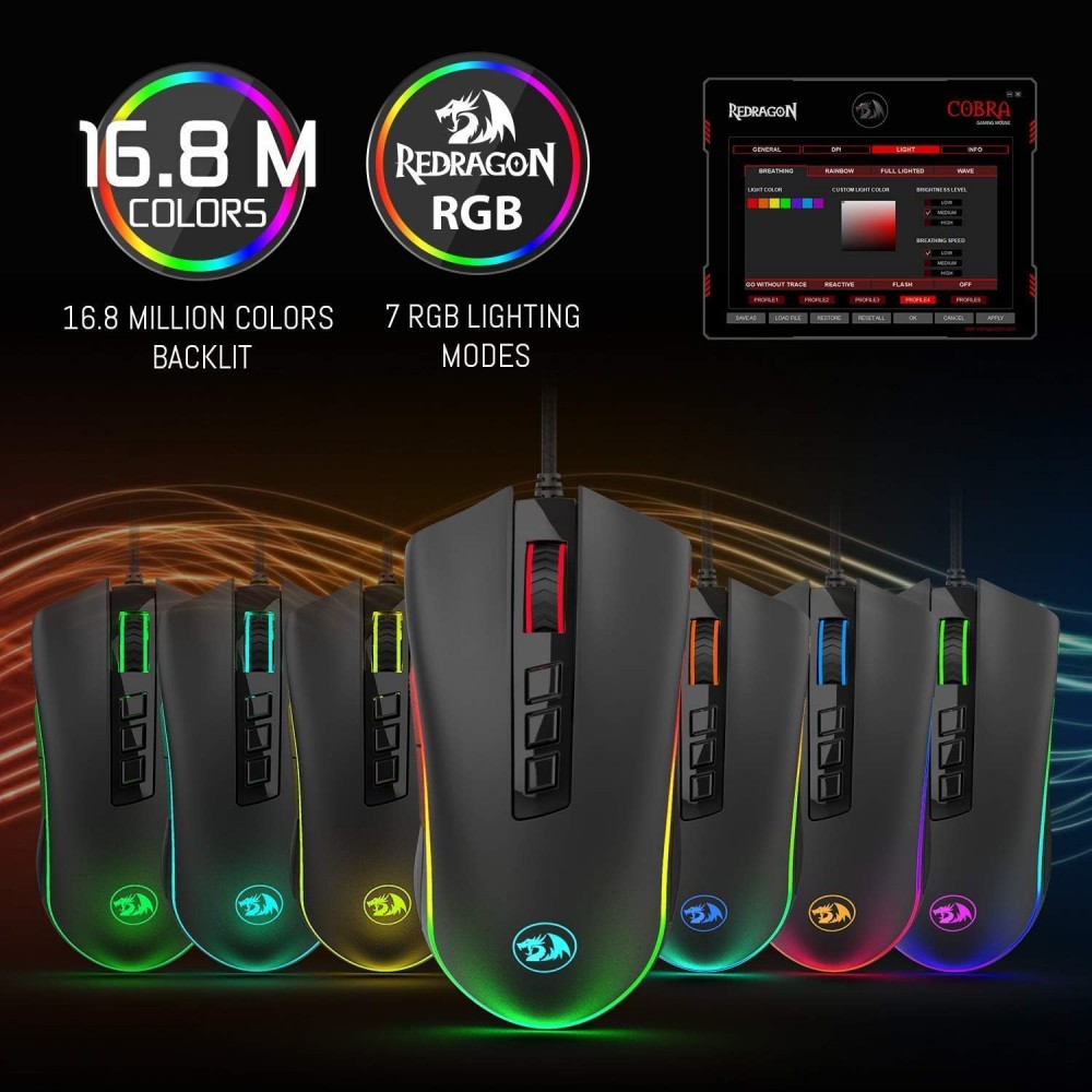 Redragon M711 COBRA RGB Gaming Mouse