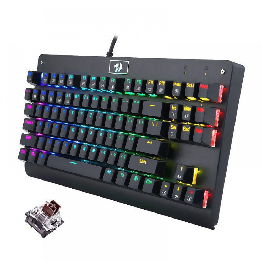 Redragon K568 Rainbow Mechanical Gaming Keyboard  ( BROWN Switch )
