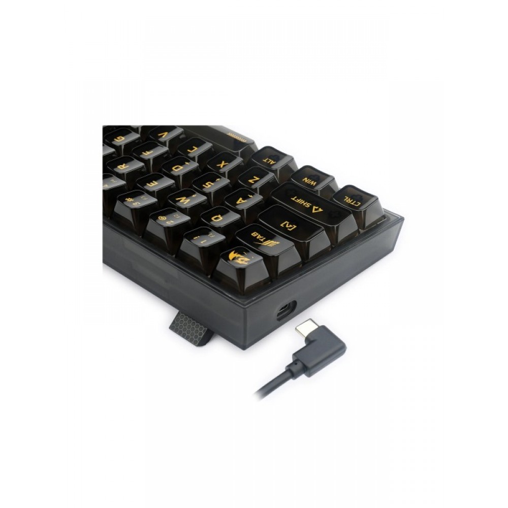 REDRAGON FIZZ K617CTB-RGB 60% WIRED MECHANICAL KEYBOARD ( Black )