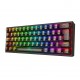 REDRAGON FIZZ K617CTB-RGB 60% WIRED MECHANICAL KEYBOARD ( Black )