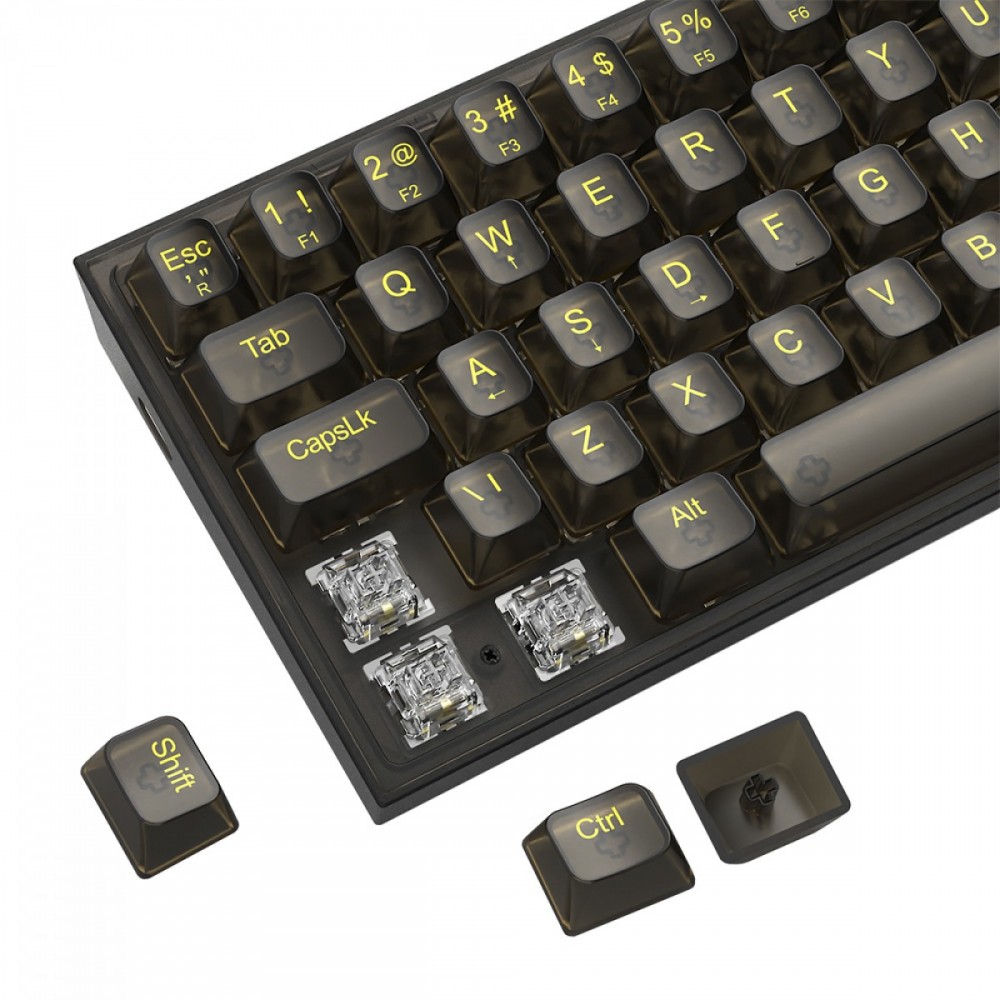 REDRAGON FIZZ K617CTB-RGB 60% WIRED MECHANICAL KEYBOARD ( Black )