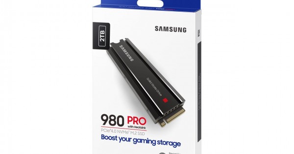 Samsung 980 PRO with Heatsink GEN 4.0 NVMe 2TB (R 7000 / W 5100