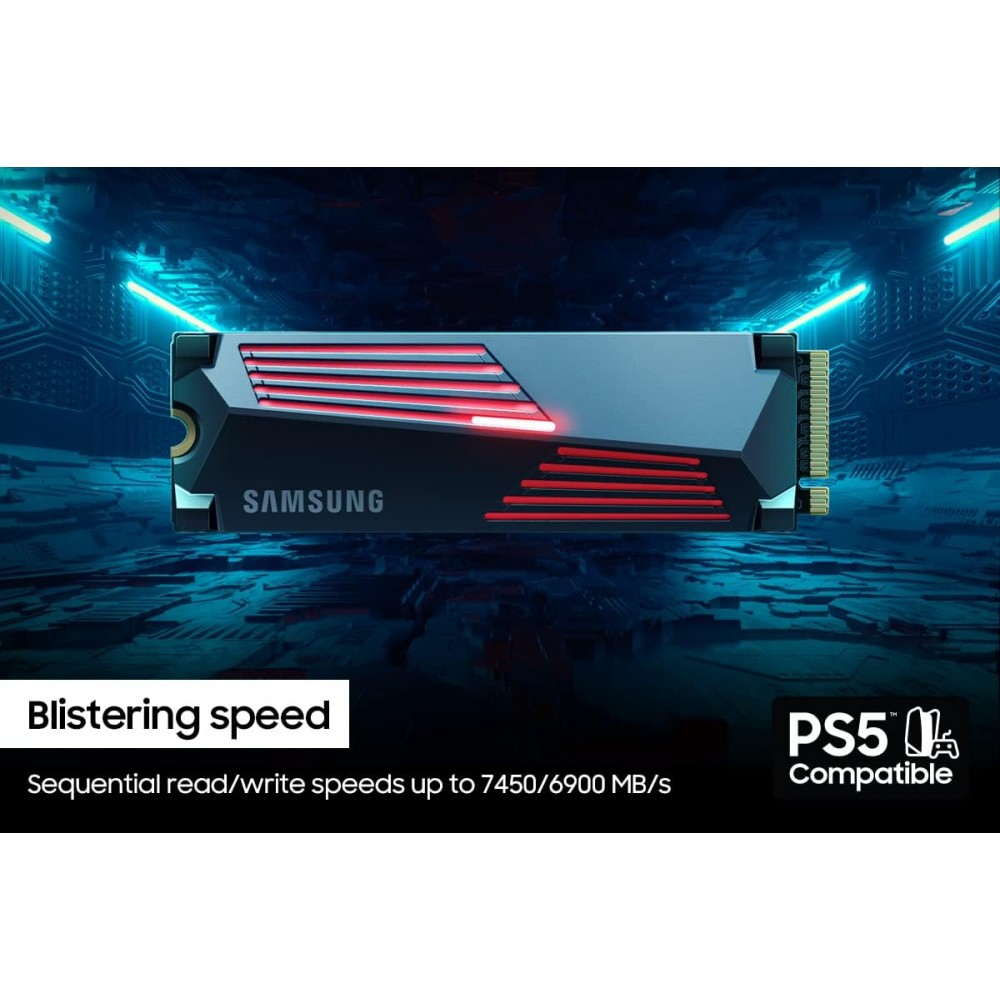 Samsung 990 Pro With Heatsink GEN 4.0 NVMe 2TB (R 7450 / W 6900)