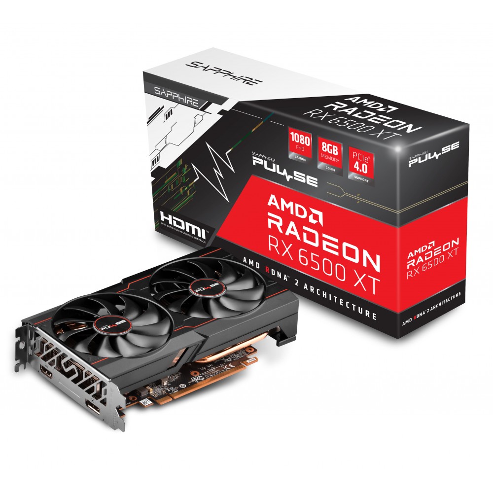 SAPPHIRE RX 6500 XT PULSE  8GB GDDR6