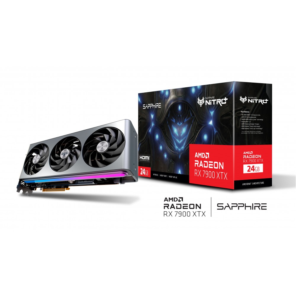 SAPPHIRE RX 7900 XTX NITRO+ Vapor-X 24GB GDDR6 (Three Years Warranty)