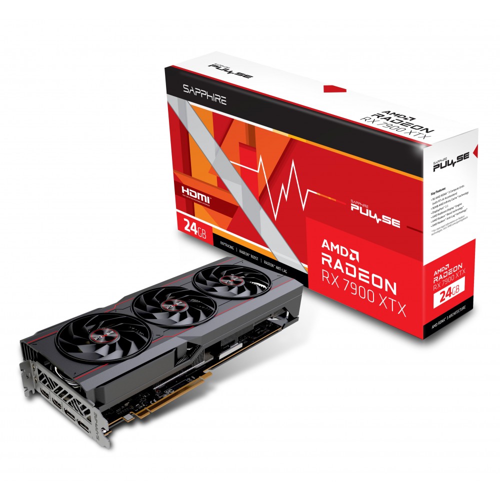 SAPPHIRE RX 7900 XTX PULSE 24GB GDDR6 (Three Years Warranty)