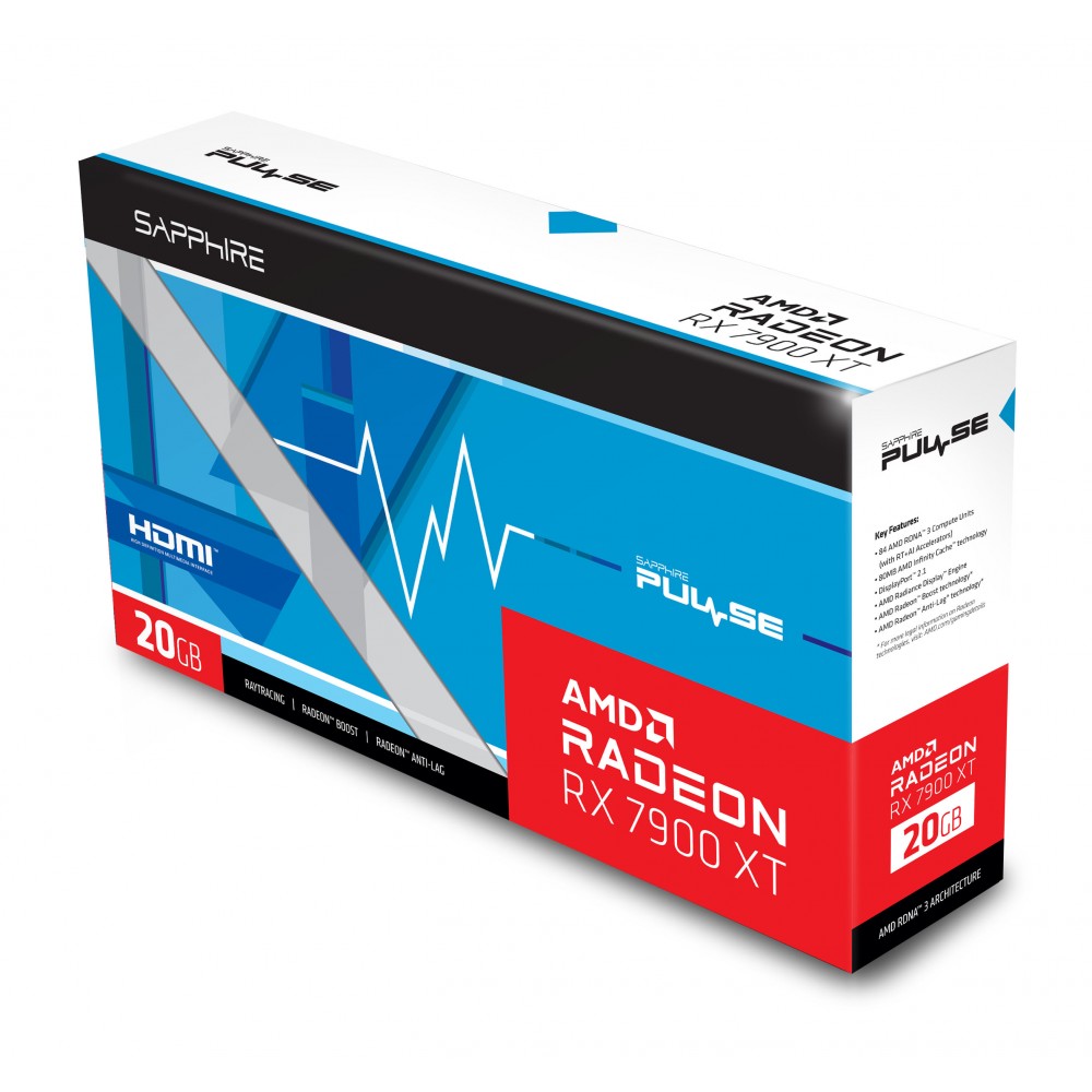 SAPPHIRE RX 7900 XT PULSE 20GB GDDR6 (Three Years Warranty)
