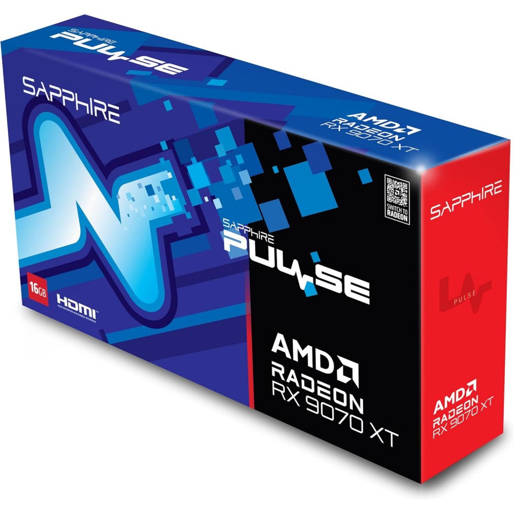 SAPPHIRE PULSE RX 9070 XT GAMING 16GB GDDR6  (Three Years Warranty)