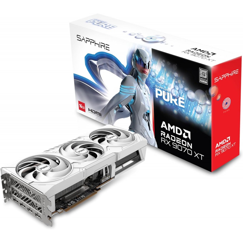 SAPPHIRE PURE RX 9070 XT GAMING OC 16GB GDDR6  (Three Years Warranty)