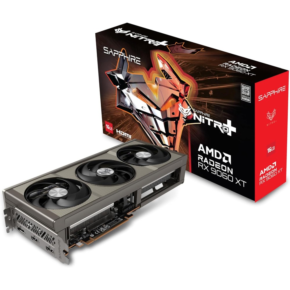 SAPPHIRE NITRO+ RX 9060 XT GAMING OC 16GB GDDR6