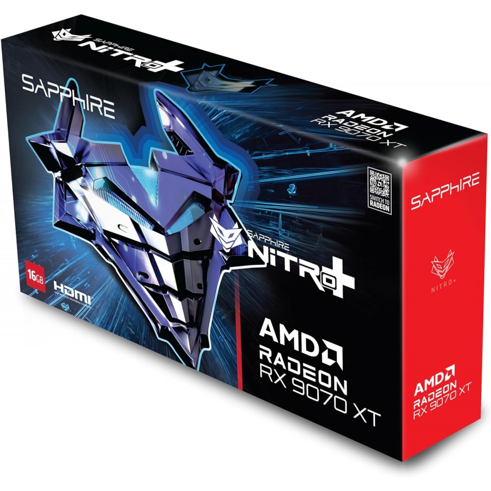 SAPPHIRE NITRO+ RX 9070 XT GAMING OC 16GB GDDR6  (Three Years Warranty)