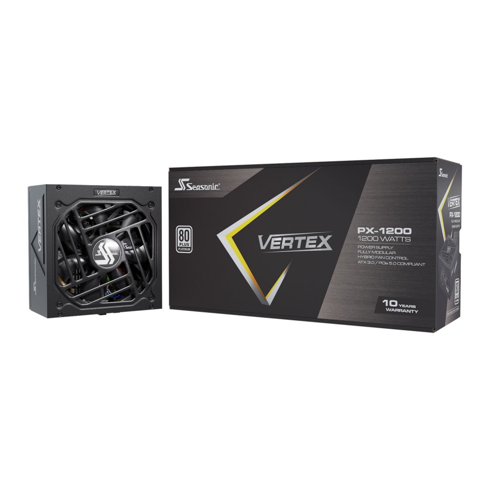 Seasonic VERTEX PX-1200 -1200W - 80 Plus Platinum - ATX 3.1 - PCIe 5.1 Fully Modular Seasonic VERTEX PX-1200 -1200W - 80 Plus Platinum - ATX 3.1 - PCIe 5.1 Fully Modular