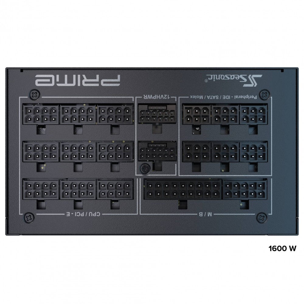 Seasonic PRIME PX-1600 -1600W - 80 Plus Platinum - ATX 3.1 - PCIe 5.1 Fully Modular Seasonic PRIME PX-1600 -1600W - 80 Plus Platinum - ATX 3.1 - PCIe 5.1 Fully Modular