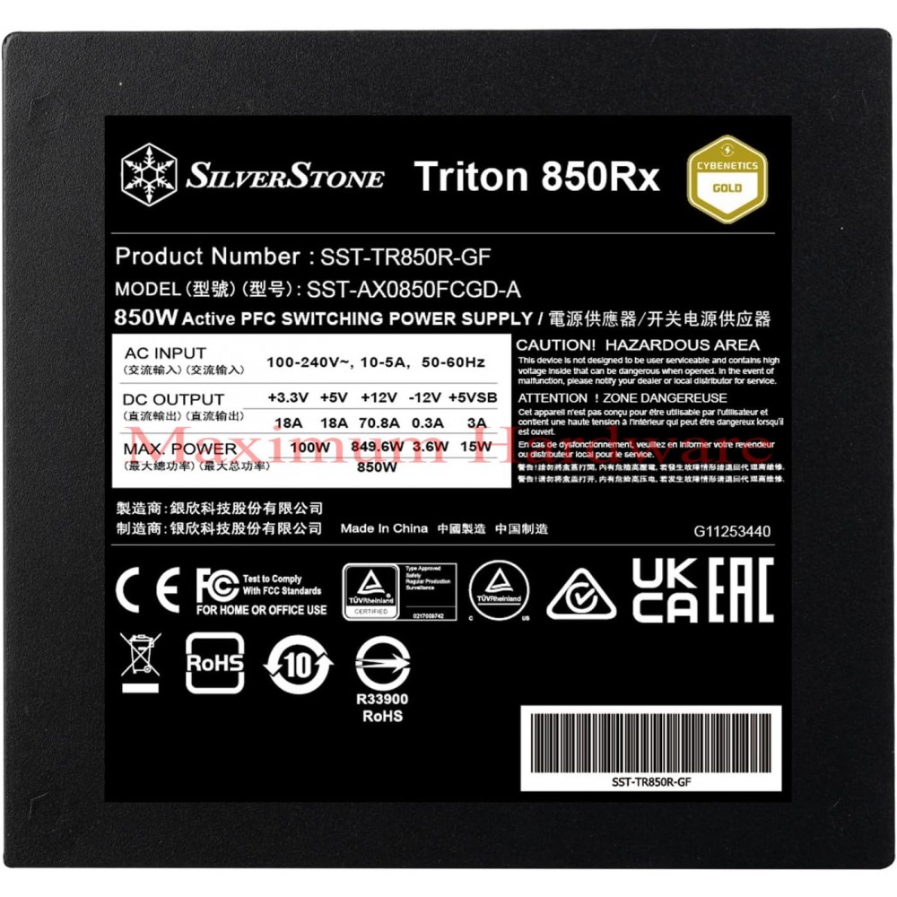 SilverStone Triton 850Rx 850W 80 PLUS GOLD PCIe 5