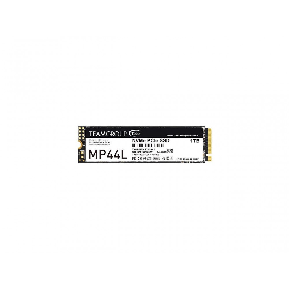 Team Group MP44L M.2 2280 1TB PCIe 4.0 x4 NVMe 1.4 Team Group MP44L M.2 2280 1TB PCIe 4.0 x4 NVMe 1.4