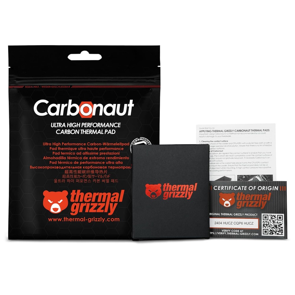 Thermal Grizzly Carbonaut 38x38x0.2mm Thermal Pad Thermal Grizzly Carbonaut 38x38x0.2mm Thermal Pad
