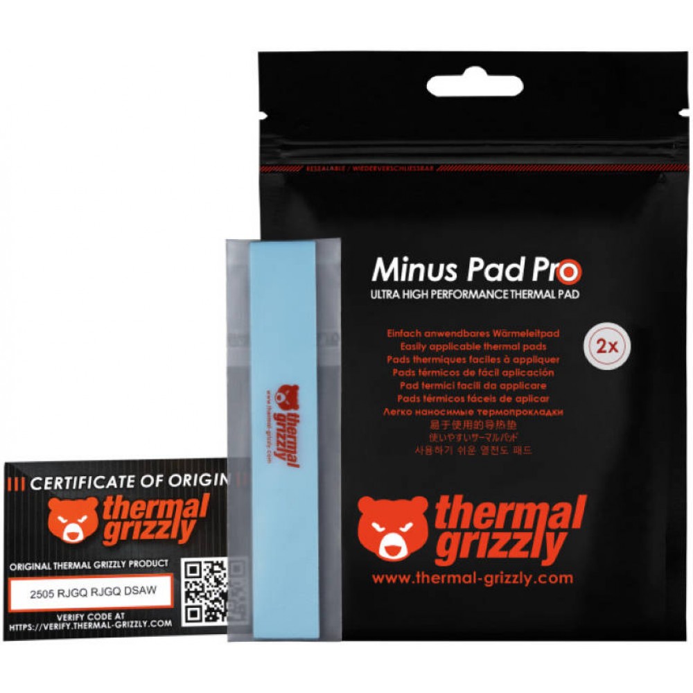Thermal Grizzly Minus Pad Pro 120x20x2.0mm 2 Pcs Thermal Pad