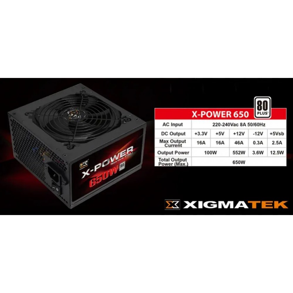 Xigmatek Amun + X Power 650W 80 Plus Micro Tower Case