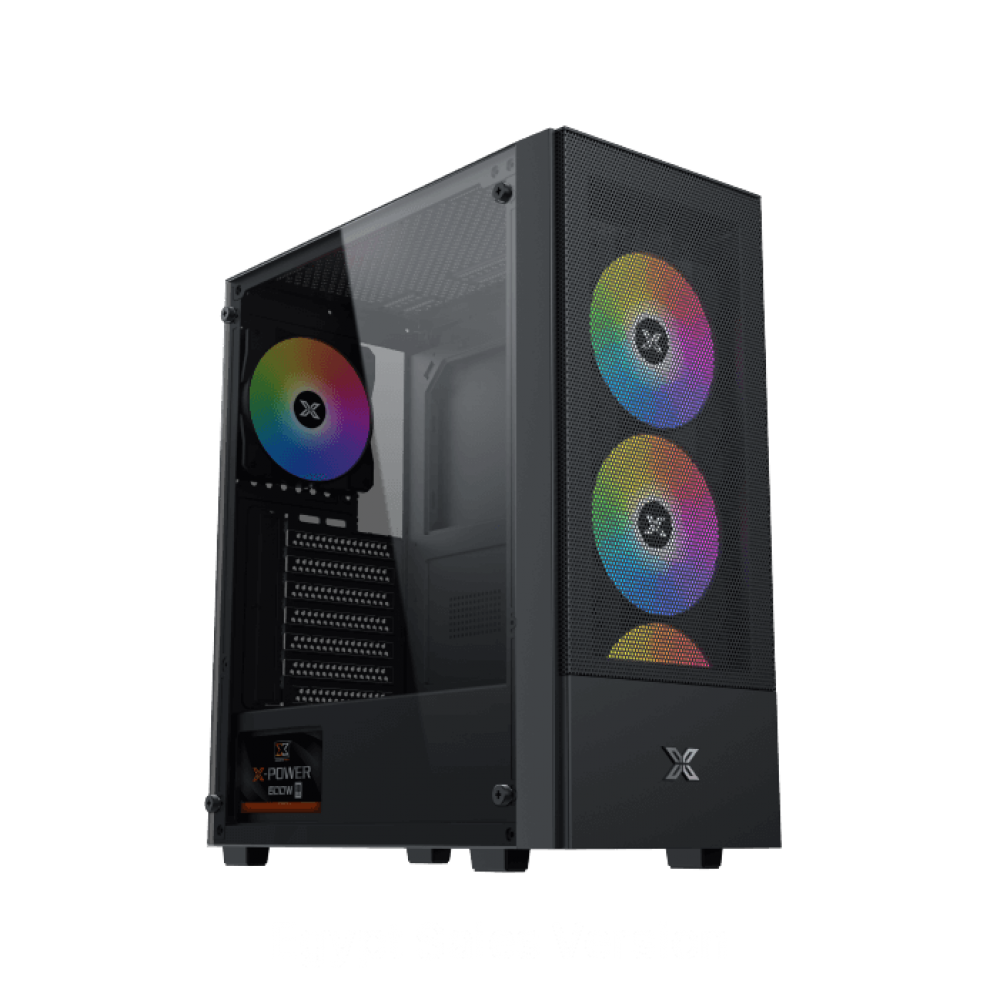 Xigmatek Hero II Air ARGB + X-Power 750W 80+ White Mid Tower Case