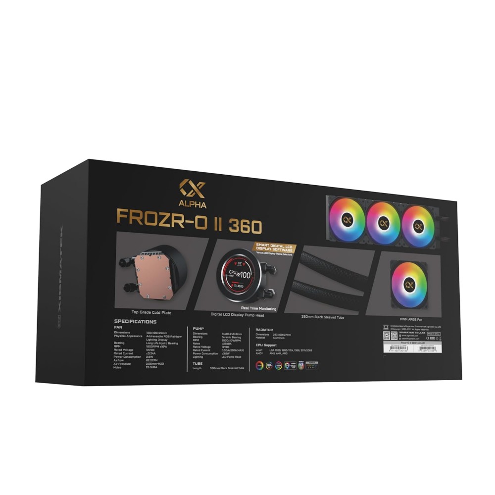 Xigmatek Frozr-O II 360 AIO ARGB CPU Liquid Cooler