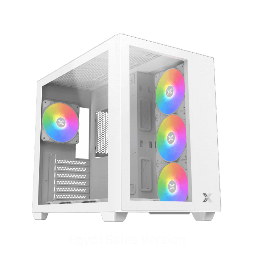 XIGMATEK AQUA III ARGB Mid Tower Case White