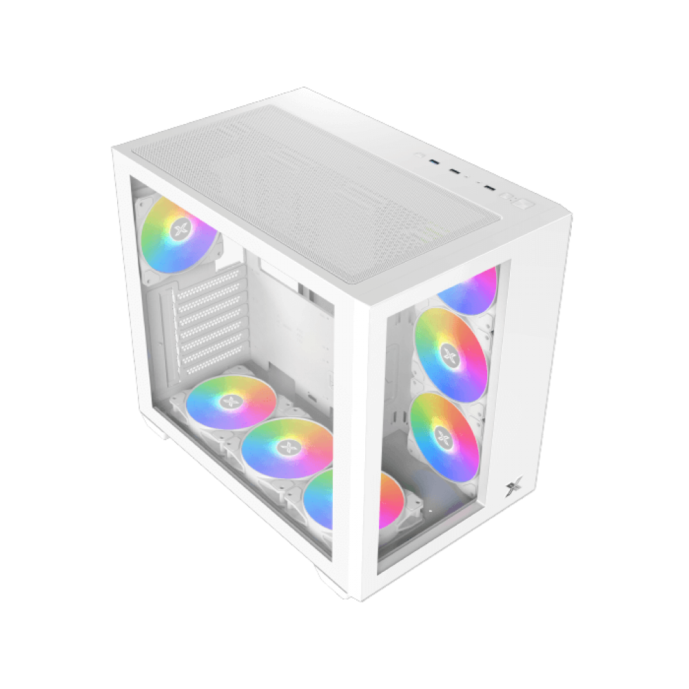 XIGMATEK AQUA III ARGB Mid Tower Case White