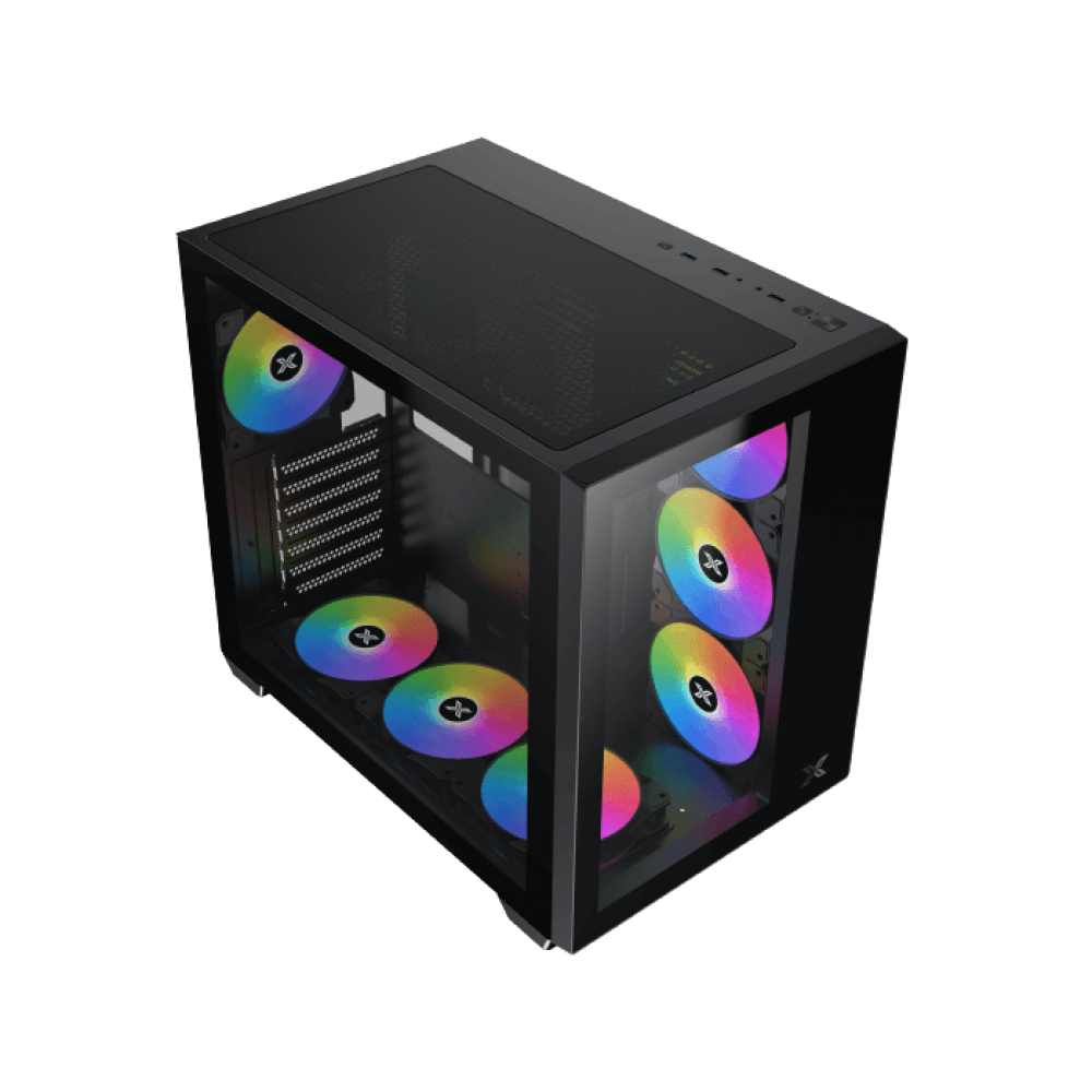XIGMATEK AQUA III ARGB Mid Tower Case Black