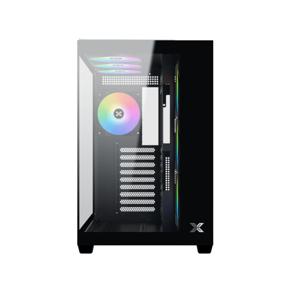 XIGMATEK AQUA V AIR ARGB Mid Tower Case Black