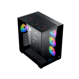 XIGMATEK AQUA V AIR ARGB Mid Tower Case Black