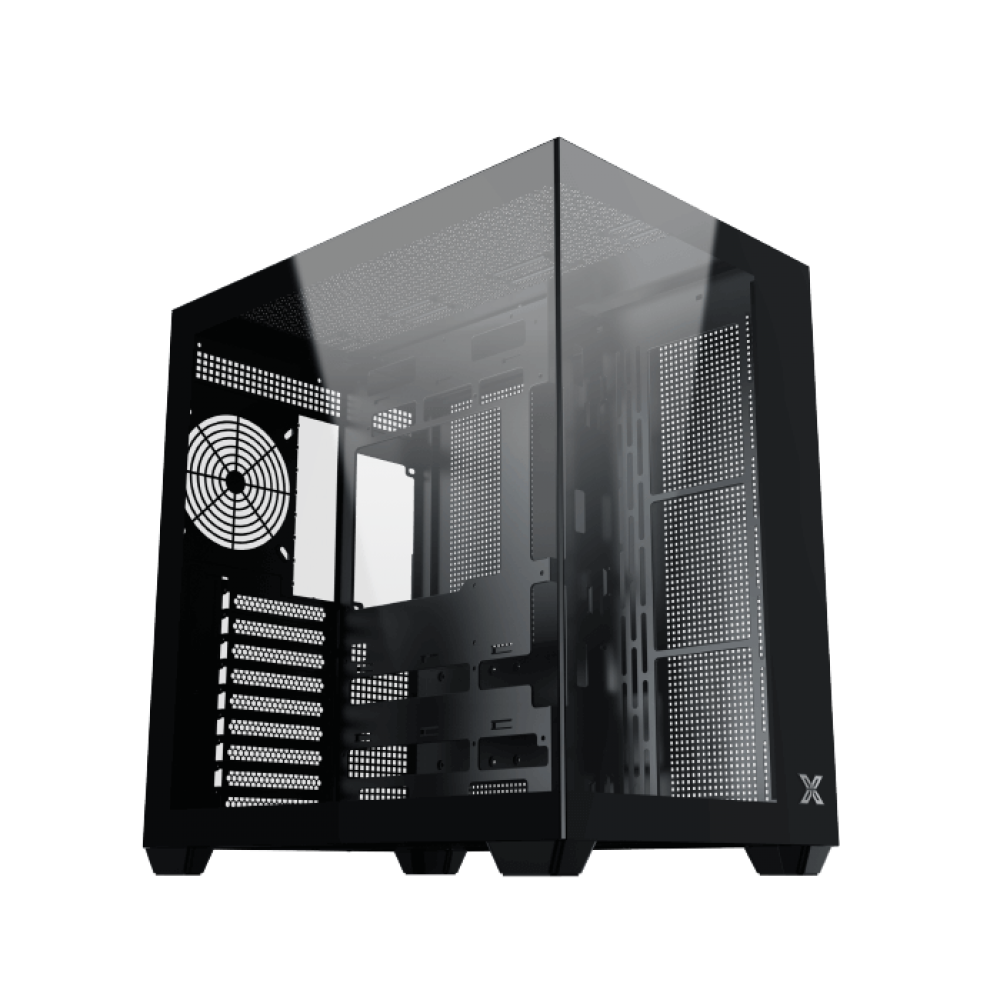 XIGMATEK AQUA V AIR ARGB Mid Tower Case Black