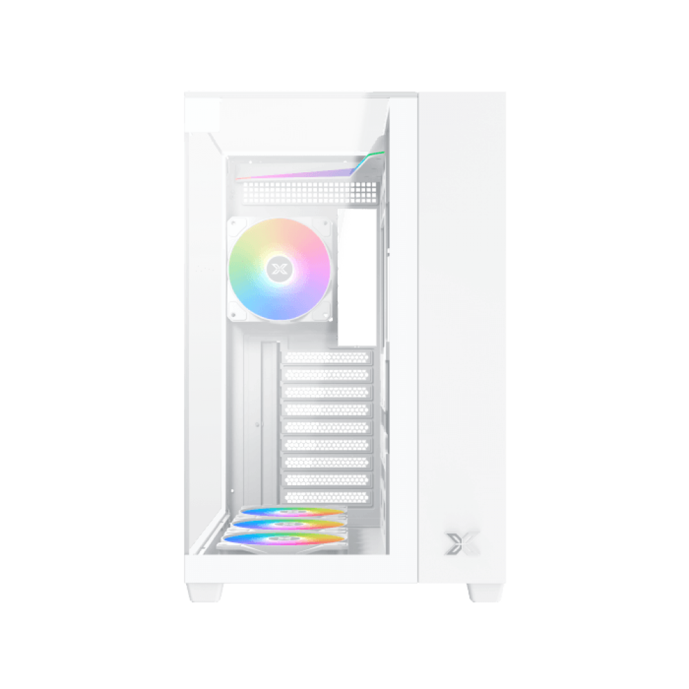 XIGMATEK AQUA V ARGB Mid Tower Case White