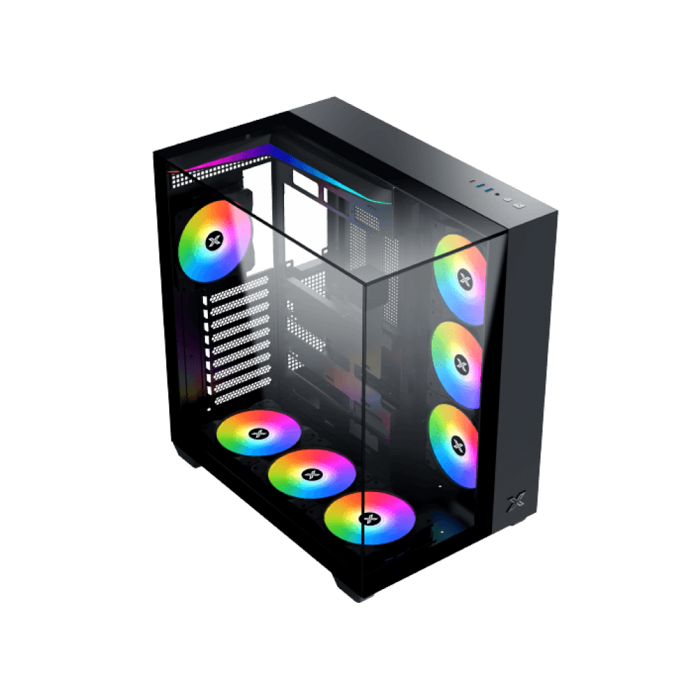 XIGMATEK AQUA V ARGB Mid Tower Case Black