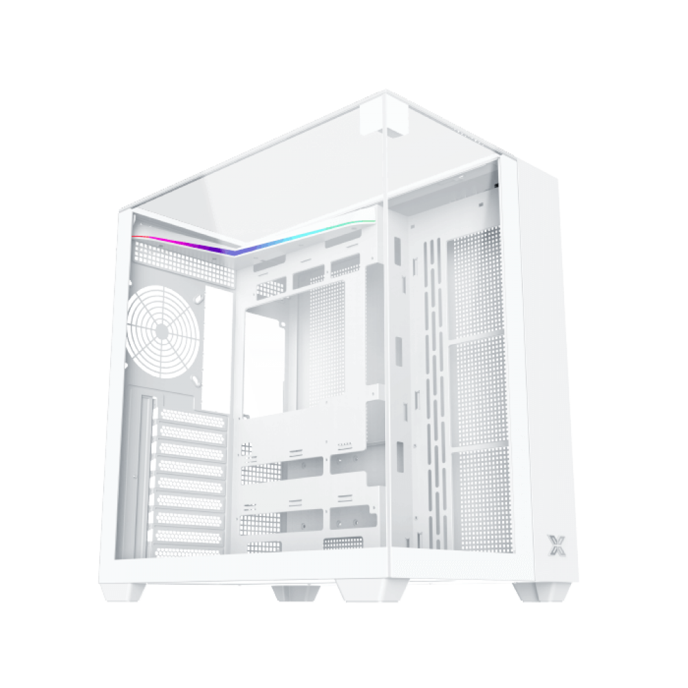 XIGMATEK AQUA V ARGB Mid Tower Case White