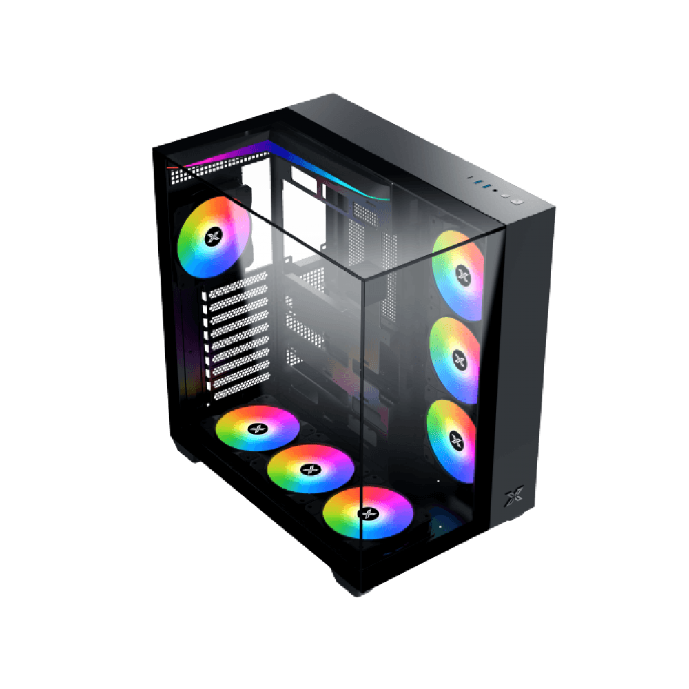 XIGMATEK AQUA V ARGB Mid Tower Case Black